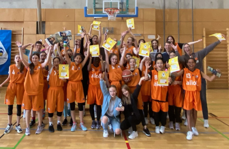 Erfolgreiche Basketballmannschaft